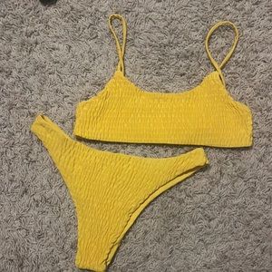 SHEIN yellow bikini